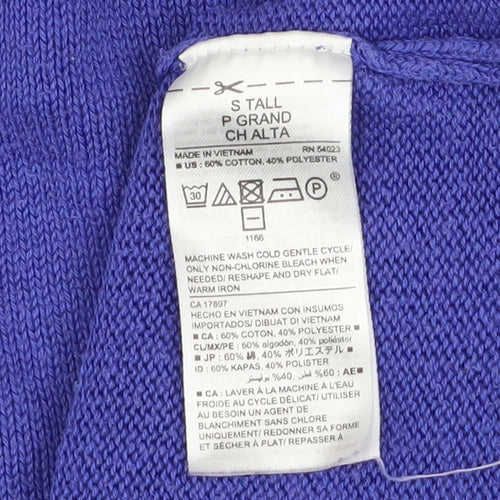 Old Navy Women’s Purple V-Neck Knit Pullover Jumper Size S Tall