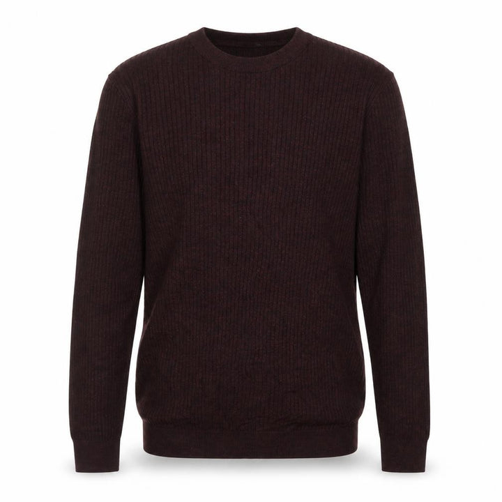 Topman Men’s Brown XL Ribbed Knit Crew Neck Pullover Jumper