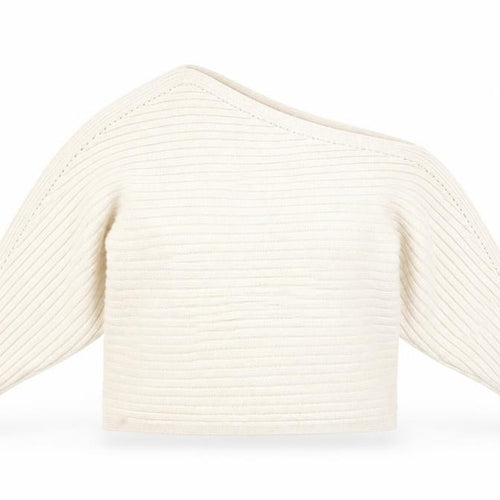 River Island Women’s Ivory Chunky Knit Dolman Jumper Size L