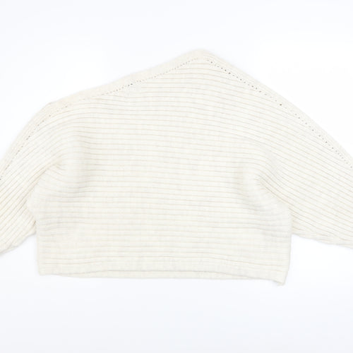 River Island Women’s Ivory Chunky Knit Dolman Jumper Size L