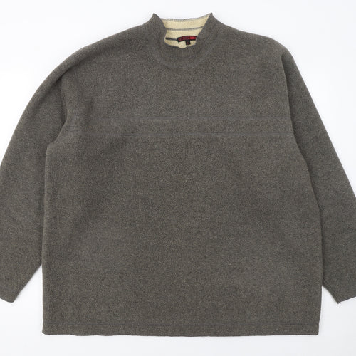 George Men’s Grey Fleece Pullover Sweatshirt XL Regular Fit