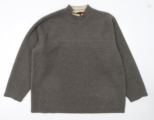 George Men’s Grey Fleece Pullover Sweatshirt XL Regular Fit