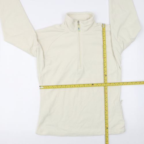 Regatta Women Ivory Fleece 1/2 Zip Lightweight Jacket UK 12