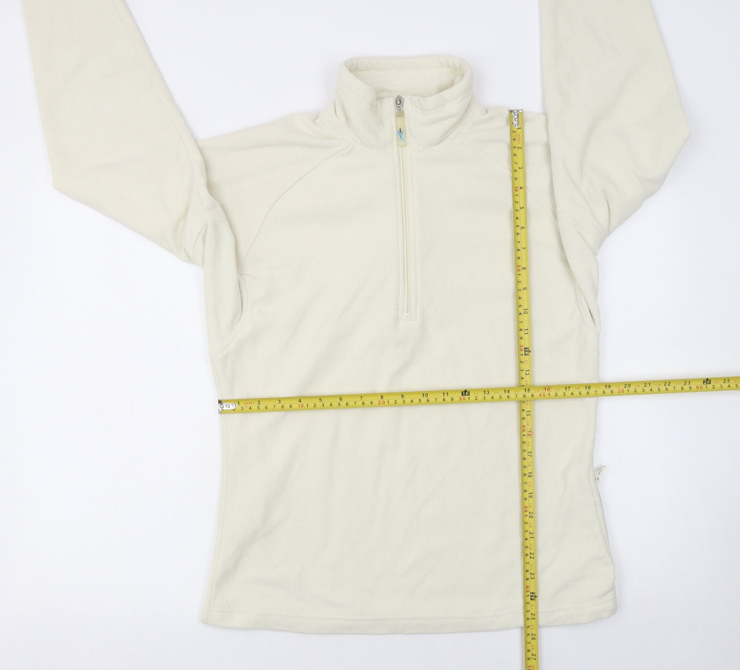 Regatta Women Ivory Fleece 1/2 Zip Lightweight Jacket UK 12