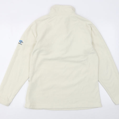 Regatta Women Ivory Fleece 1/2 Zip Lightweight Jacket UK 12