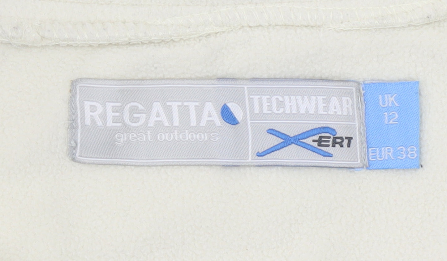 Regatta Women Ivory Fleece 1/2 Zip Lightweight Jacket UK 12