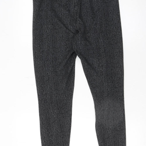 Marks and Spencer Womens Grey Herringbone Slim Leggings Size 12