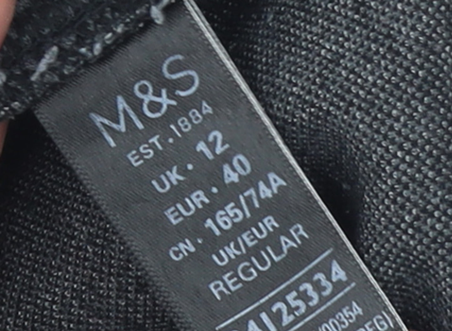 Marks and Spencer Womens Grey Herringbone Slim Leggings Size 12