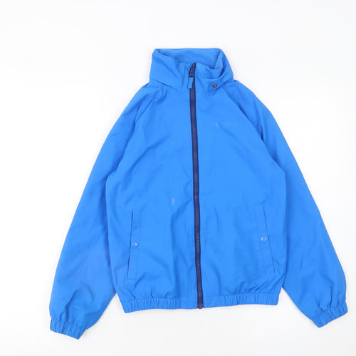 Mountain Warehouse Boys Blue 9-10 Years Water Resistant Rain Jacket