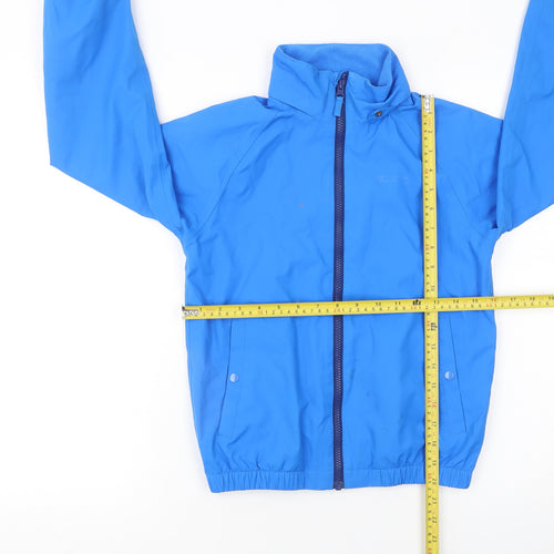 Mountain Warehouse Boys Blue 9-10 Years Water Resistant Rain Jacket