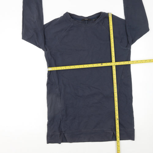 Next Womens Navy Blue Cotton Pullover Sweatshirt UK 10