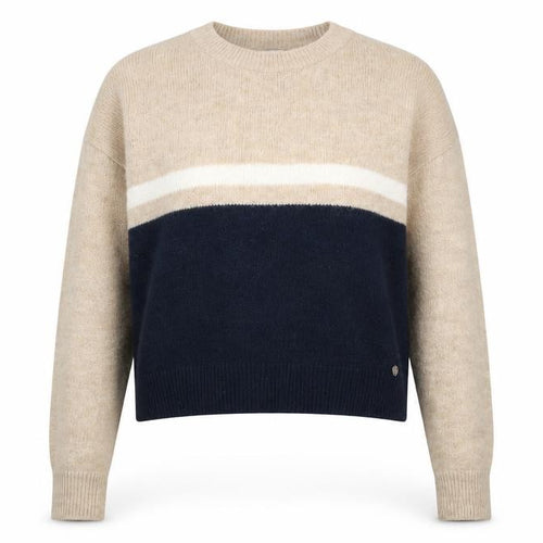 Pull&Bear Women’s Beige Wool Blend Crew Neck Jumper Size 8