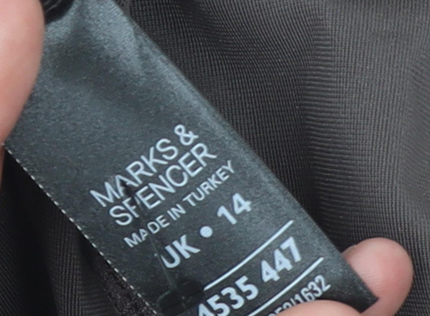 Marks and Spencer Womens Black Velvet Open Long Sleeve Cardigan UK 14