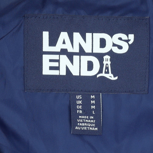 Lands' End Men's Blue Quilted Insulated Waistcoat M Regular Fit