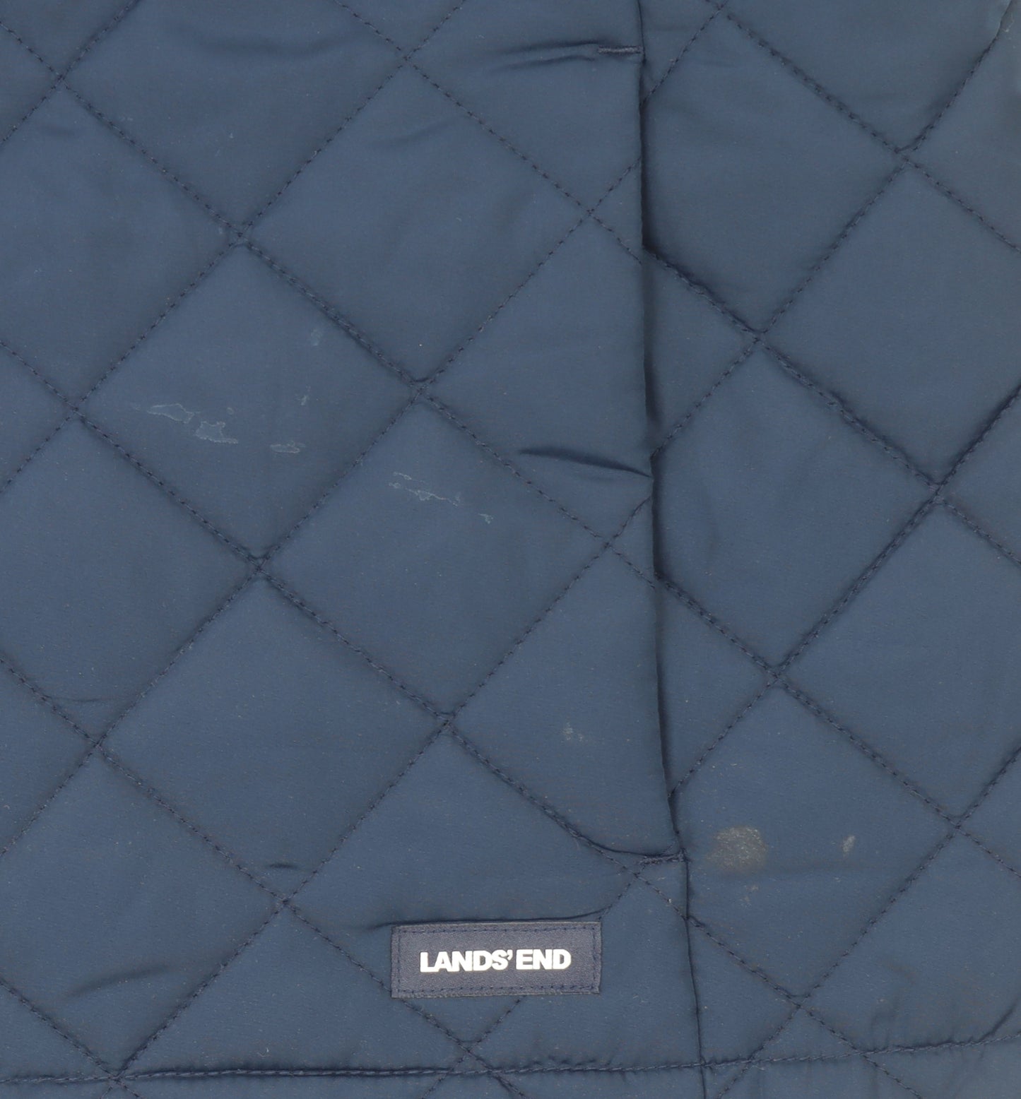 Lands' End Men's Blue Quilted Insulated Waistcoat M Regular Fit
