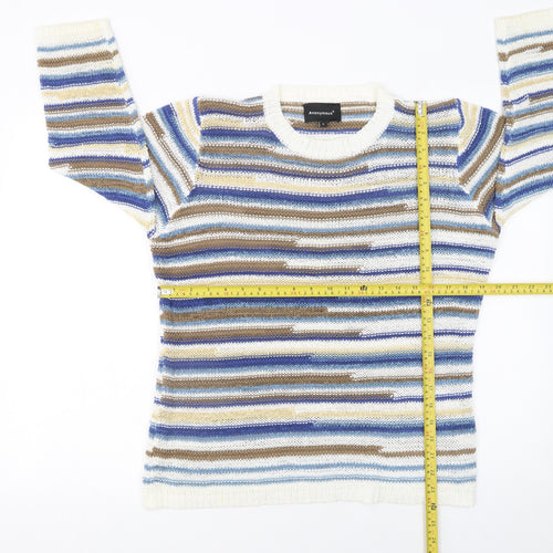 Anonymous Women’s Multicoloured Striped Knit Jumper Size S