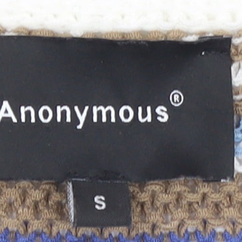 Anonymous Women’s Multicoloured Striped Knit Jumper Size S