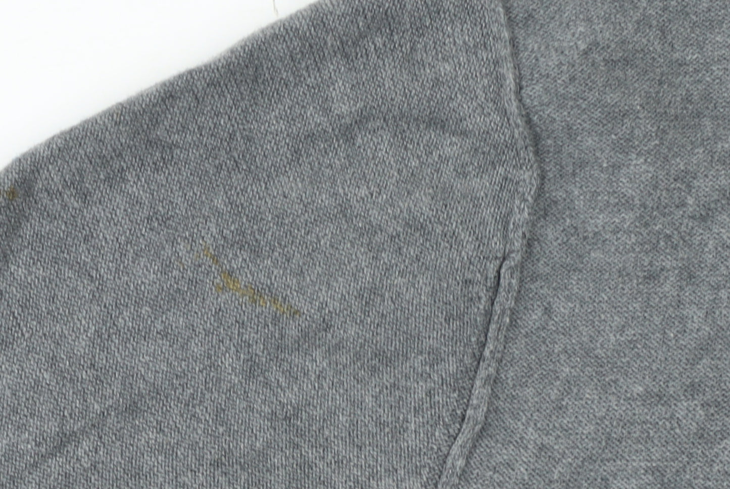 Gio Goi Men's Grey Cotton Collared Button Cardigan Size L