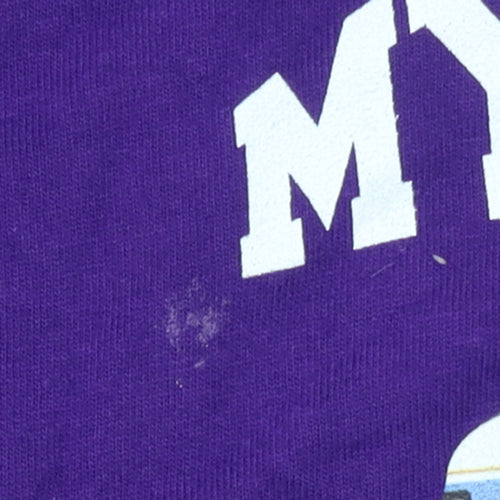 Gildan Men's Purple Heavy Cotton My Motorhome Graphic T-Shirt Size M