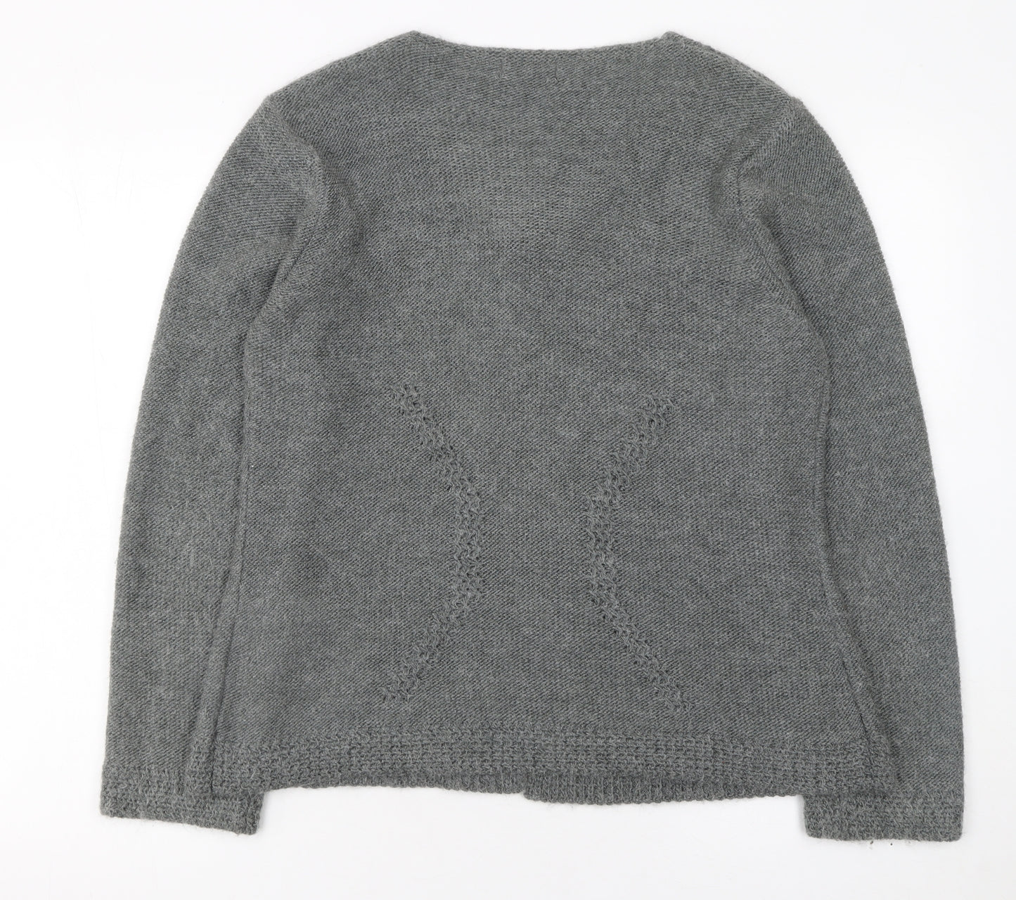 Marks and Spencer Per Una Women’s Grey Knit Cardigan L Long Sleeve