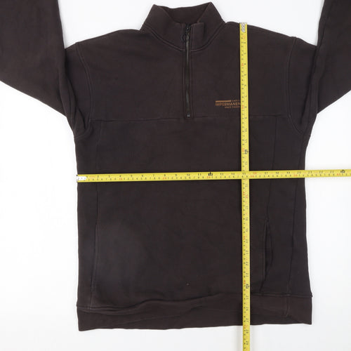 LCW Casual Men's Brown XL 1/4 Zip Pullover Sweatshirt