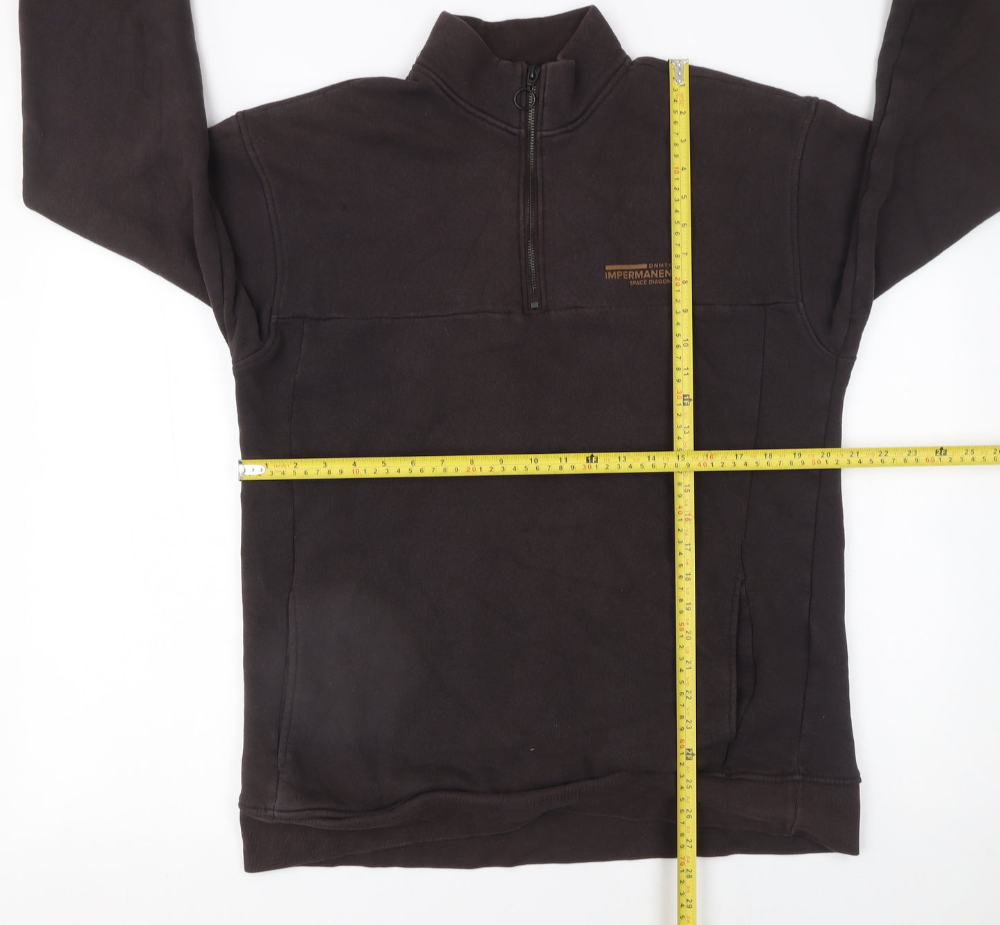 LCW Casual Men's Brown XL 1/4 Zip Pullover Sweatshirt
