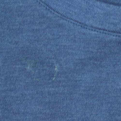 Marks and Spencer Men’s Blue Thermal Short Sleeve Crew Neck T-Shirt XL