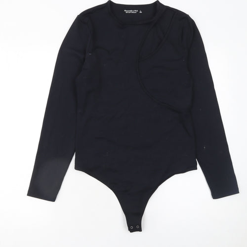 Abercrombie & Fitch Women’s Black Bodysuit Long Sleeve L Soft Stretch