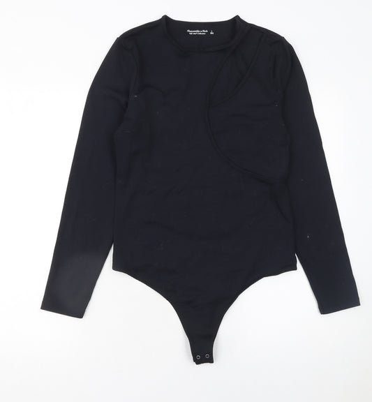 Abercrombie & Fitch Women’s Black Bodysuit Long Sleeve L Soft Stretch