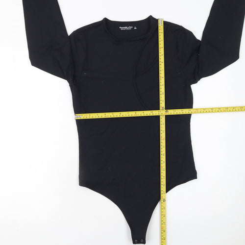 Abercrombie & Fitch Women’s Black Bodysuit Long Sleeve L Soft Stretch