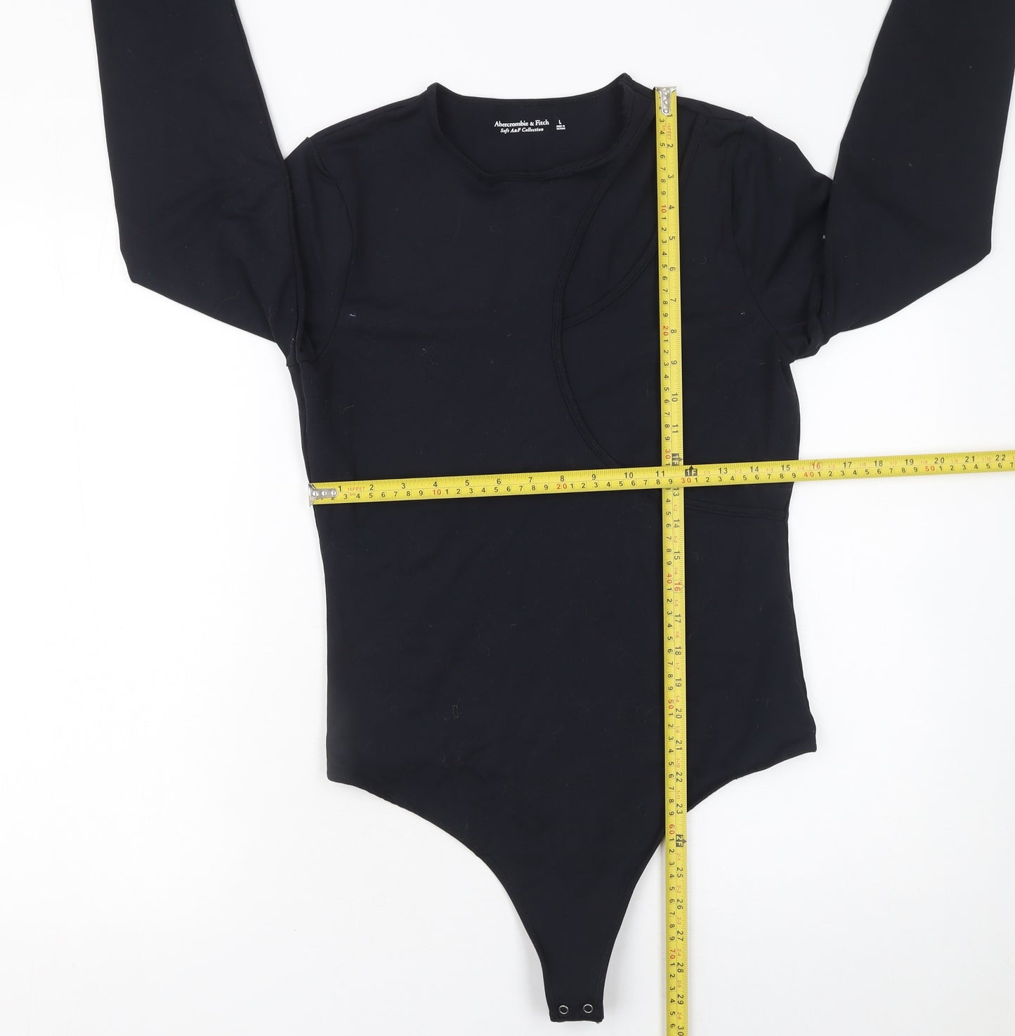 Abercrombie & Fitch Women’s Black Bodysuit Long Sleeve L Soft Stretch