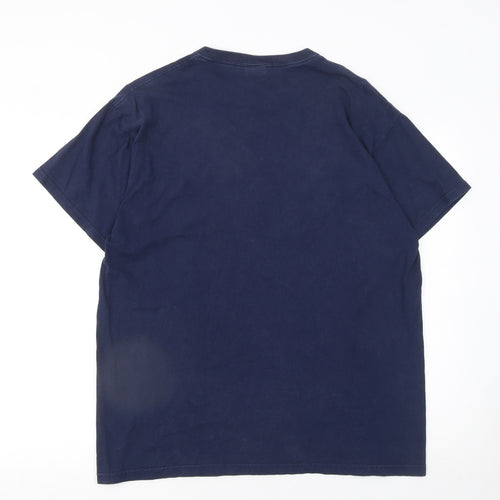 Fruit of the Loom Men's Blue Canada Graphic Cotton T-Shirt XL