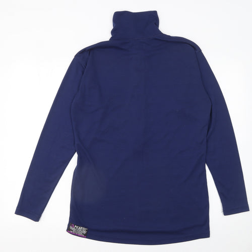 Karrimor Men's Blue Large 1/2 Zip Fleece Sweatshirt Outdoor Hiking Top
