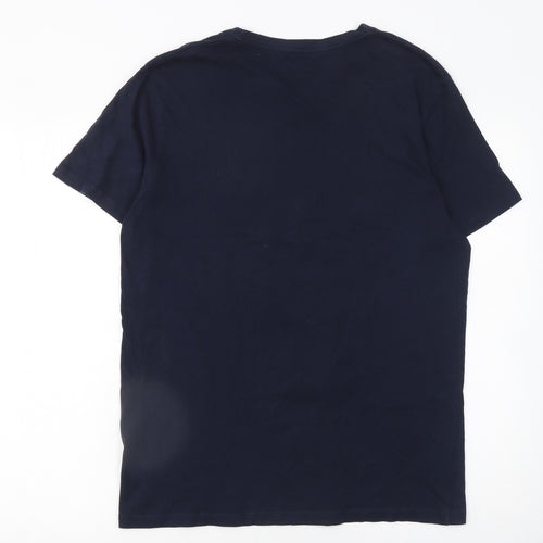 Jack & Jones Men’s Blue Utility Graphic Slim Fit T-Shirt XL