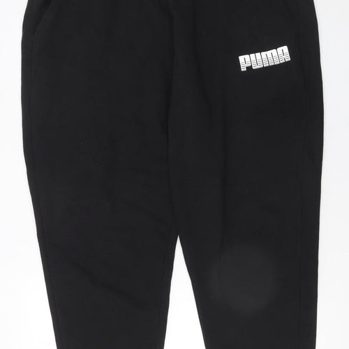 Puma Men's Black XL Jogger Sweatpants Tapered Fit