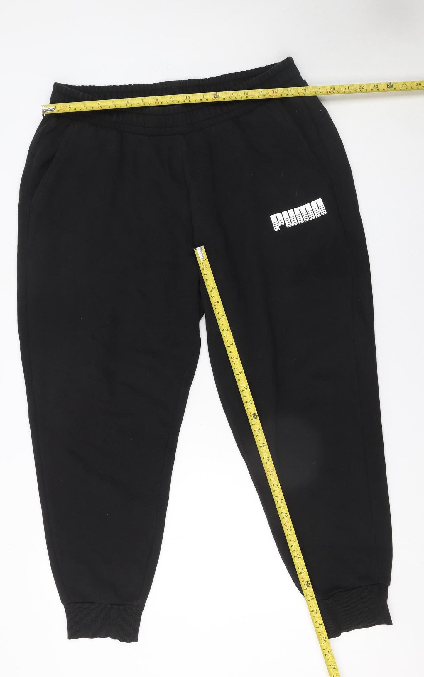 Puma Men's Black XL Jogger Sweatpants Tapered Fit