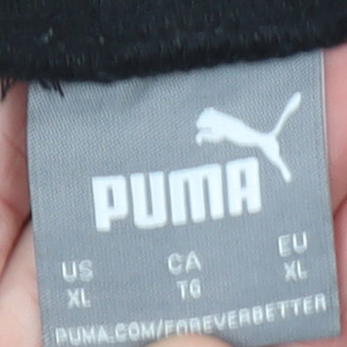 Puma Men's Black XL Jogger Sweatpants Tapered Fit