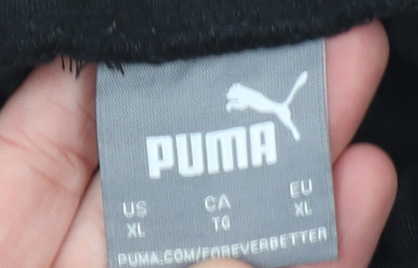 Puma Men's Black XL Jogger Sweatpants Tapered Fit