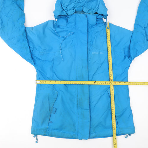 Mountain Warehouse Women Blue Waterproof 3-in-1 Hooded Jacket UK 12
