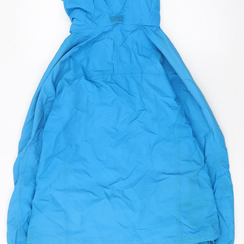 Mountain Warehouse Women Blue Waterproof 3-in-1 Hooded Jacket UK 12