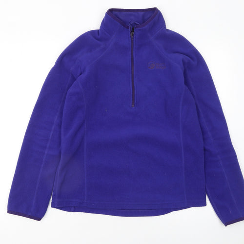North Ridge Women's Purple Fleece Pullover Sweatshirt UK 12