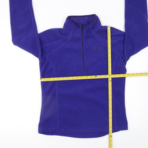 North Ridge Women's Purple Fleece Pullover Sweatshirt UK 12