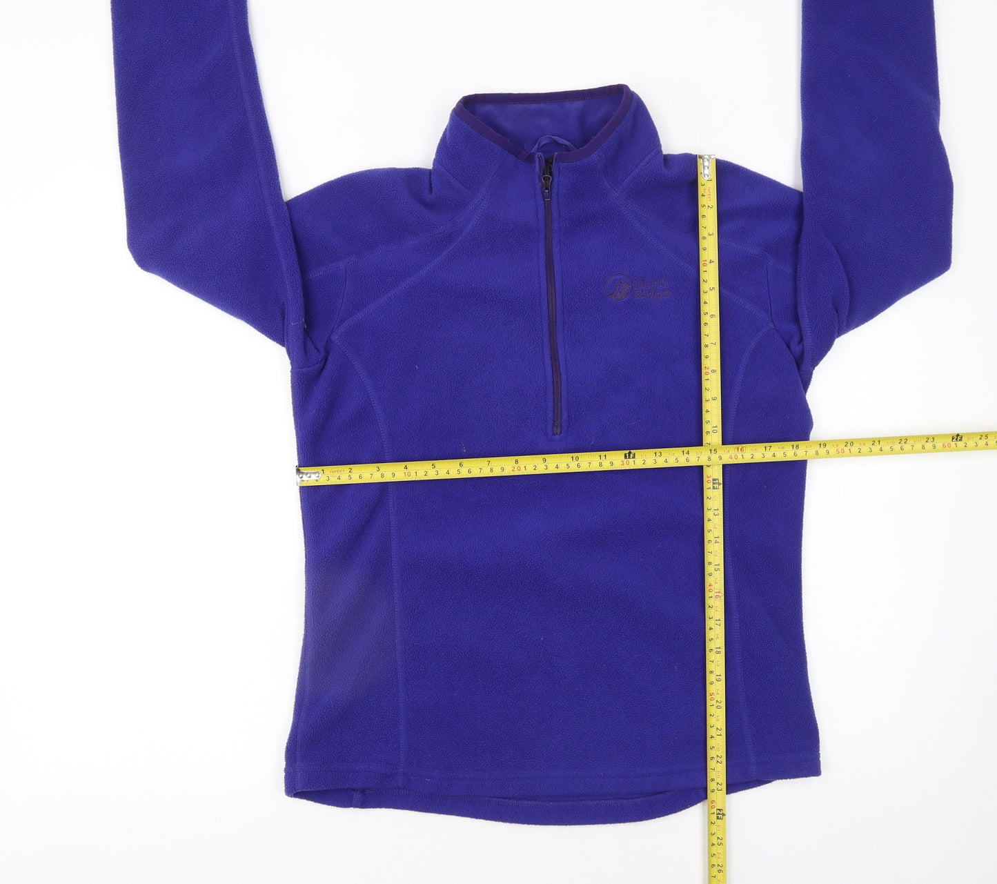 North Ridge Women's Purple Fleece Pullover Sweatshirt UK 12