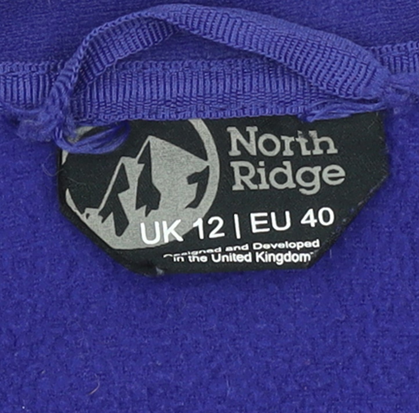 North Ridge Women's Purple Fleece Pullover Sweatshirt UK 12