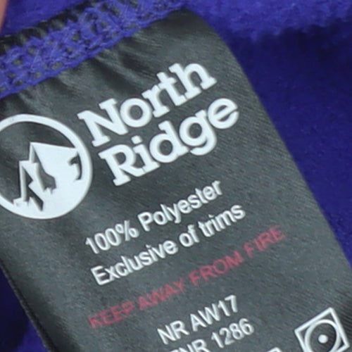 North Ridge Women's Purple Fleece Pullover Sweatshirt UK 12