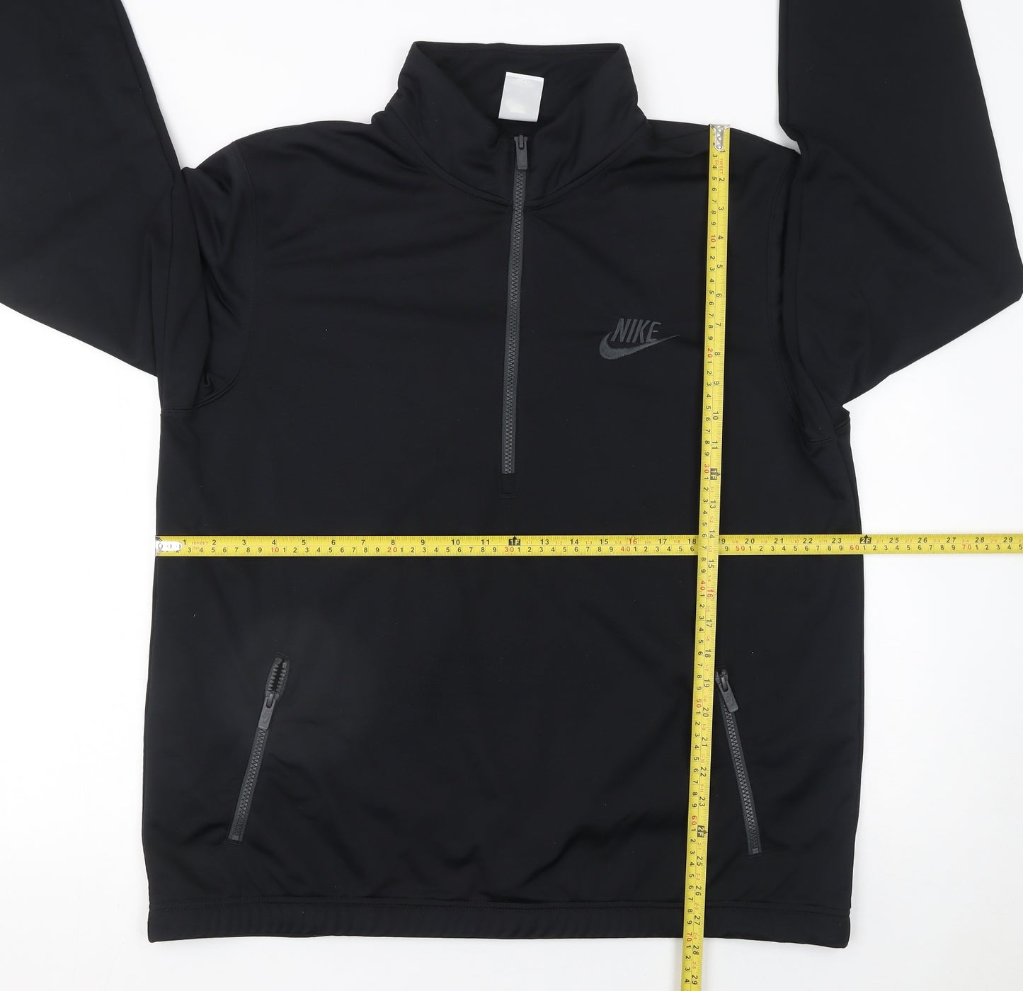 Nike Men's Black XL 1/2 Zip Windbreaker Activewear Jacket