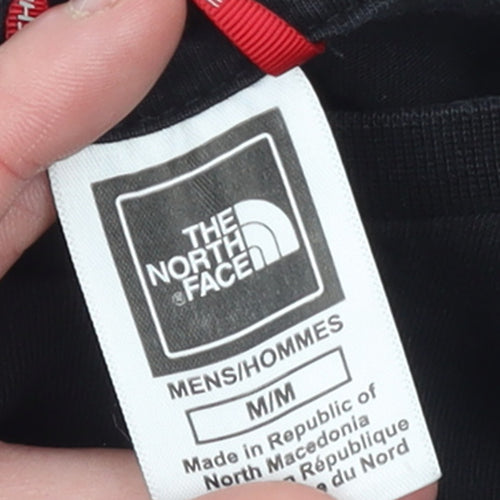 The North Face Men's Black Long Sleeve Cotton Logo T-Shirt Size M