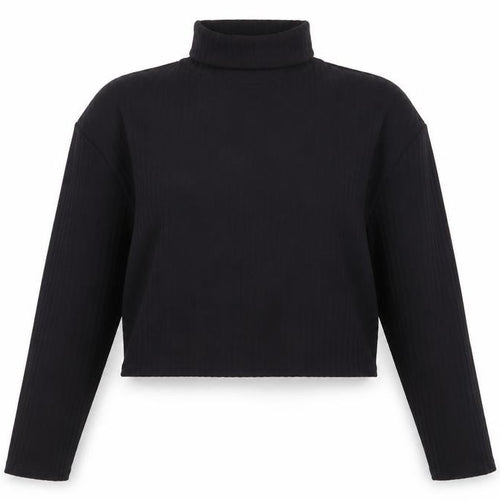H&M Divided Women’s Black Roll Neck Long Sleeve Stretch Top Size 12