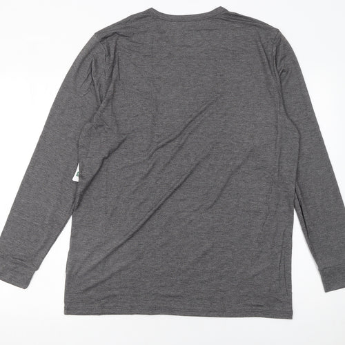32 Degrees Heat Men's Grey Long Sleeve Thermal T-Shirt XL