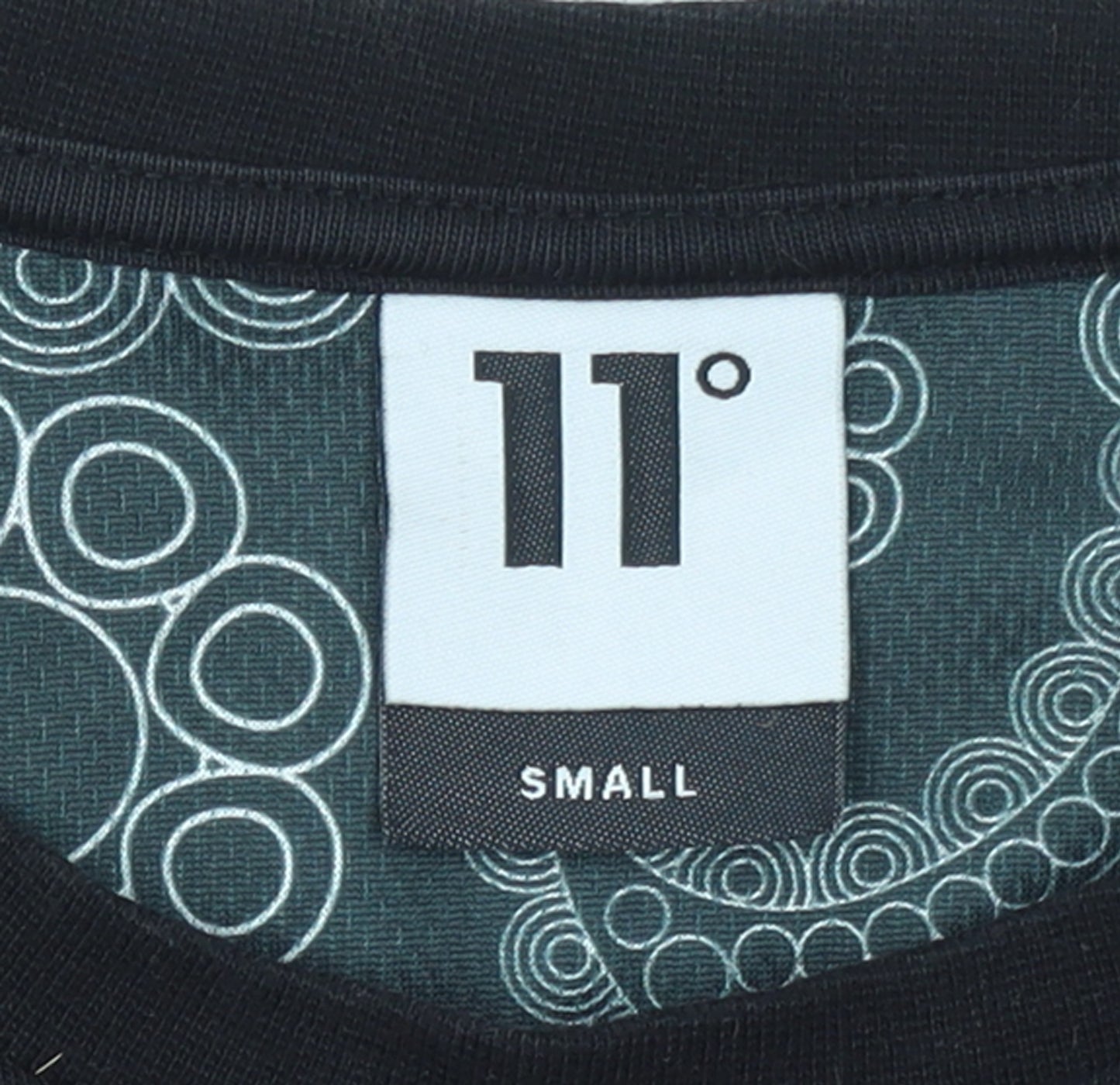 11 Degrees Men's Black & Grey Paisley Short Sleeve T-Shirt Size S